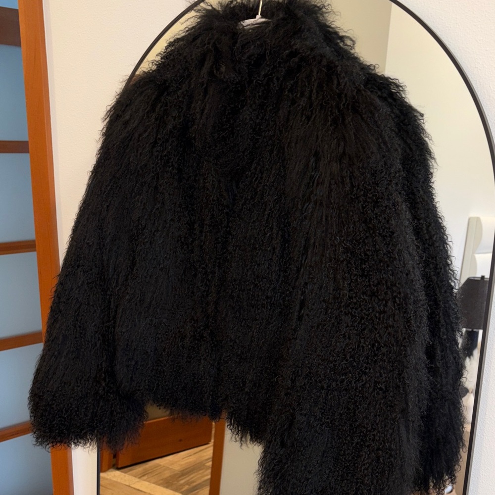 Ducie London Rochelle shearling coat black - Picture 6 of 7